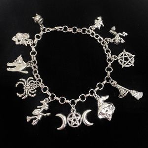 Witch Charm Bracelet Halloween Charms